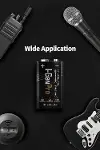 Batteries Pro 6HR61 9V 250 Mah Şarj Edilebilir 9 Volt Pil Ni-MH Şarjlı Pil (2'li Paket)-4
