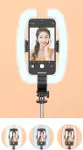 BLV32 1.38m RGB Ring Light LED Işıklı Selfie Çubuğu ve Tripod - Bluetooth Uzaktan Kumandalı (BLV32)-2