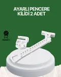 Çocuk ve Evcil Hayvanlar İçin Pencere Emniyet Kilidi 2 Adet-1