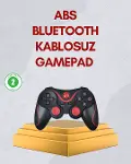 Ergonomik Tasarımlı Kablosuz Bluetooth Gamepad Titreşimli-1