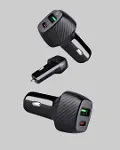 Araç Tipi Hızlı Şarj Adaptörü Type-C PD USB Çift Port Kompakt-4