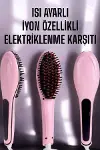 Fön Tarağı Saç Düzleştirici Sıkı Dişli Isı Ayarlı Elektriklenme Karşıtı-5