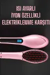 Fön Tarağı Saç Düzleştirici Sıkı Dişli Isı Ayarlı Elektriklenme Karşıtı-1