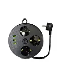 Akım Korumalı Çoklu Priz 3 Priz 3 USB 1 Type C 2 Metre Kablo Güvenli Şarj-3