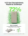 Taşınabilir Şarj Cihazı, 20.000 mAh USB-C Powerbank, 2 USB-C ve 1 USB-A Port, Dijital Pil Göstergesi-7