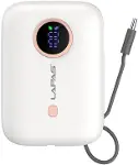 Taşınabilir Powerbank 10.000mAh LP-PW001 Dijital LED Göstergeli Type-C Kablolu Beyaz-1