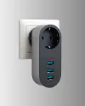 Termal Akım Korumalı 3 USB'li Güvenli Priz – Akıllı Akım Dengeleme-4