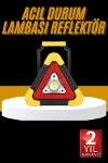 Reflektör Işıklı Ikaz Lambası Şarjlı Çok Fonksiyonlu Işıklı Üçgen Reflektör-2