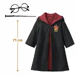 Harry Potter Çocuk Bebek Kostüm Seti – Asa Gözlük Pelerin 71 cm (2-4 Yaş)-2