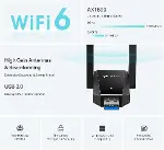 Archer TX30U Plus WiFi 6 USB Adaptör AX1800 (1800 Mbps), Dual Band 5GHz/2.4GHz, USB 3.0, Çift Yüksek-1