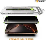 iPhone 17 Pro Max ile Uyumlu Hayalet (Privacy) Temperli Cam, Easy Fix Kolay Kurulum Serisi Yüksek Ka-5