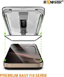 iPhone 17 Pro Max ile Uyumlu Hayalet (Privacy) Temperli Cam, Easy Fix Kolay Kurulum Serisi Yüksek Ka-6