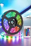 5 Metre Şerit Led RGB Işıklı Kumandalı Güç Adaptörü Her Ortama Uygun-2