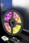 5 Metre Şerit Led RGB Işıklı Kumandalı Güç Adaptörü Her Ortama Uygun-4