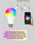 RGBW Teknolojili Akıllı LED Ampul, Zamanlayıcılı-5