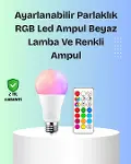 RGBW Teknolojili Akıllı LED Ampul, Zamanlayıcılı-1