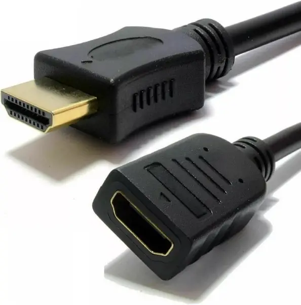 HDMI Uzatma Kablosu 2 Metre Erkek Dişi Kablo Full HD 1080P 4K Destek Altın Uçlu Yüksek Hızlı HDMI Uz