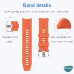 Huawei Watch Ultimate için Kordon, Silicone RapidBands Kırmızı [Watch Ultimate ile Uyumlu Kordon - K-3