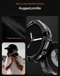 Galaxy Watch 9/8 (40mm) ile Uyumlu Kılıf Rugged Armor Matte Black - ACS10004-5
