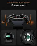 Galaxy Watch 9/8 (40mm) ile Uyumlu Kılıf Rugged Armor Matte Black - ACS10004-6