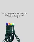 Noel ve Parti Dekorasyonu İçin 2x2 LED Perde Işık – 8 Fonksiyonlu-2