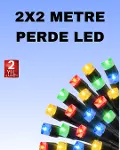 Noel ve Parti Dekorasyonu İçin 2x2 LED Perde Işık – 8 Fonksiyonlu-1