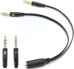 Kulaklık Mikrofon Ayırıcı 3.5mm Çevirici Switch Splitter 4457-2