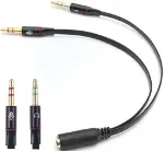 Kulaklık Mikrofon Ayırıcı 3.5mm Çevirici Switch Splitter 4457-4