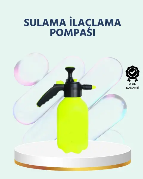Basınçlı El Pompası 2 Litre Bakır Nozul Ayarlı Jet ve Dağınık Atım