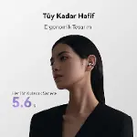FreeClip, Estetik Tasarım, Tüy Kadar Hafif, Açık Kulak Tasarımı, Yapay Zeka Destekli Kristal Netliği-3