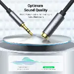 3.5 mm Jack Ses Aux Uzatma Kablosu, Siyah 5 Metre-3