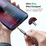 3.5 mm Jack Ses Aux Uzatma Kablosu, Siyah 5 Metre-7