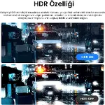 RWC200 IP67 Su Geçirmez A229 Pro/Plus Uyumlu 2K Quad HD Dış Arka Kamera 14.5 Metre-3