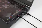 Coral USB A-C Hızlı Şarj Kablosu, Siyah Kablo, Fuşya/Siyah Uçlar (120 CM)-4