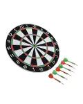 Kaliteli Ahşap Dart Tahtası 12 İnç 4 Dart Ok Seti-2