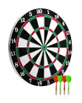 Kaliteli Ahşap Dart Tahtası 12 İnç 4 Dart Ok Seti-3