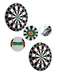 Kaliteli Ahşap Dart Tahtası 12 İnç 4 Dart Ok Seti-4