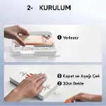 CAPPY [KOLAY KURULUM] iPhone 18 Pro Max / 17 Pro Max ile Uyumlu Ekran Koruyucu, Tam Kaplama Temperli-2
