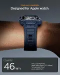 Apple Watch 46mm Seri 11/10 ile Uyumlu Kılıf & Kordon Kayış Rugged Armor Pro 2 Navy Blue - ACS10505-2