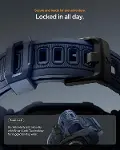 Apple Watch 46mm Seri 11/10 ile Uyumlu Kılıf & Kordon Kayış Rugged Armor Pro 2 Navy Blue - ACS10505-7