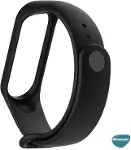 Xiaomi Mi Band 6 için Silikon Kordon Siyah [Mi Band 6 ile Uyumlu Kordon - Siyah]-3