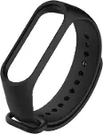 Xiaomi Mi Band 6 için Silikon Kordon Siyah [Mi Band 6 ile Uyumlu Kordon - Siyah]-1
