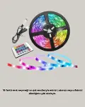 Uzaktan Kumandalı RGB Smart Şerit LED Işık Esnek ve Taşınabilir Dekorasyon-3