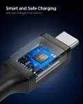 USB-C to USB-C 1.2 Metre Kablo 240W Güç/PPS 2.0 Super Hızlı Şarj / 40Gbps (E-Marker Çip) Data / 8K G-3