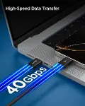 USB-C to USB-C 1.2 Metre Kablo 240W Güç/PPS 2.0 Super Hızlı Şarj / 40Gbps (E-Marker Çip) Data / 8K G-4
