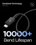 USB-C to USB-C 1.2 Metre Kablo 240W Güç/PPS 2.0 Super Hızlı Şarj / 40Gbps (E-Marker Çip) Data / 8K G-5