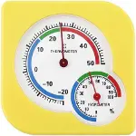 Analog Ekran Sıcaklık ve Nem Ölçer Termometre - Oda Termometresi (Masaüstü veya Duvara Takılabilir)-1