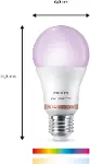 Smart Lighting LED Ampul A60 E27 100W Eşdeğer RGB 2'li Paket - Google Home, Alexa, HomeKit ve Matter-7