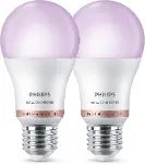 Smart Lighting LED Ampul A60 E27 100W Eşdeğer RGB 2'li Paket - Google Home, Alexa, HomeKit ve Matter-1
