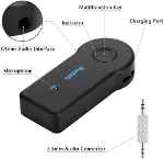 Mikrofonlu Bluetooth Ses Alıcı Araç ve Hoparlör İçin Aux Girişli Kablosuz Dönüştürücü Kiti-2